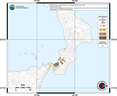 Mappa territorio comunale con almeno 3 questionari