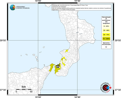 Mappa territorio comunale con almeno 3 questionari