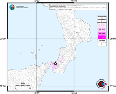 Mappa territorio comunale con almeno 3 questionari