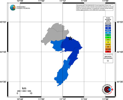 Mappa EMS - territori comuni