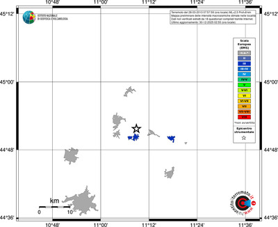 Mappa EMS - territori località