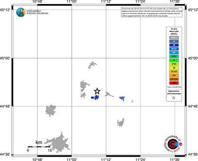 Mappa MCS - territori località