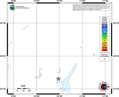Mappa EMS - territori località