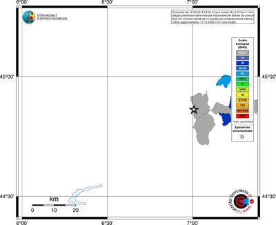 Mappa EMS - territori comuni