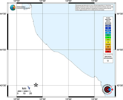 Mappa MCS - territori località