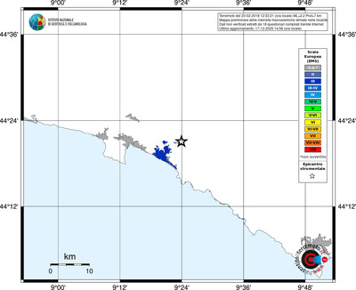 Mappa EMS - territori località