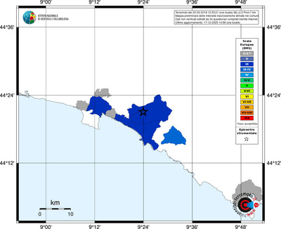 Mappa EMS - territori comuni