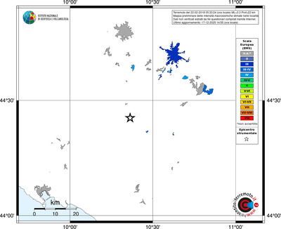 Mappa EMS - territori località