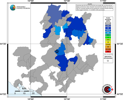 Mappa EMS - territori comuni