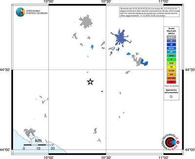 Mappa MCS - territori località