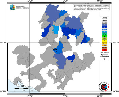 Mappa MCS - territori comuni