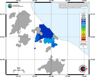 Mappa EMS - territori comuni
