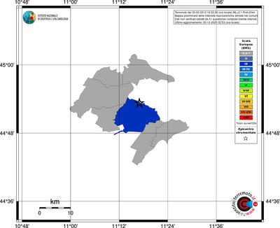 Mappa EMS - territori comuni