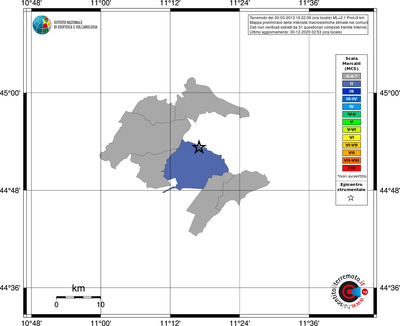 Mappa MCS - territori comuni