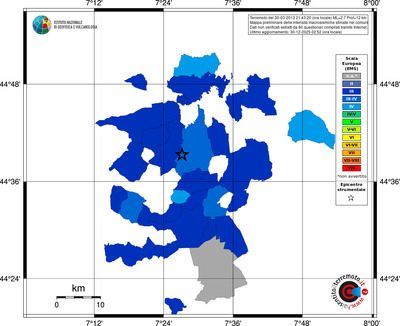 Mappa EMS - territori comuni
