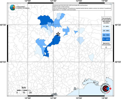 Mappa territorio comunale con almeno 3 questionari