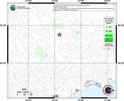 Mappa territorio comunale con almeno 3 questionari