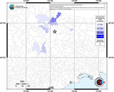 Mappa territorio comunale con almeno 3 questionari