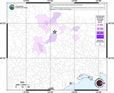 Mappa territorio comunale con almeno 3 questionari