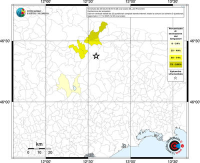 Mappa territorio comunale con almeno 3 questionari
