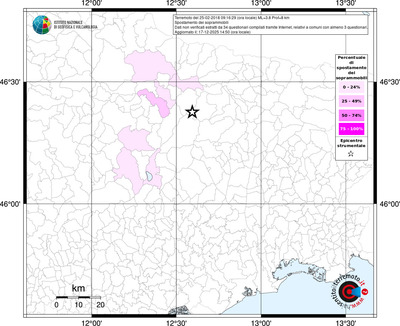 Mappa territorio comunale con almeno 3 questionari