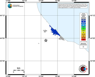 Mappa EMS - territori località