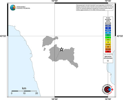 Mappa EMS - territori comuni