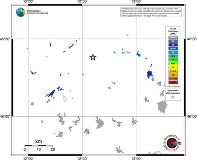 Mappa EMS - territori località
