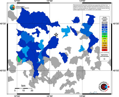 Mappa EMS - territori comuni