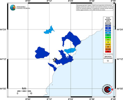 Mappa EMS - territori comuni