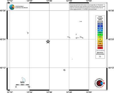 Mappa EMS - territori località