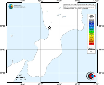 Mappa EMS - territori località