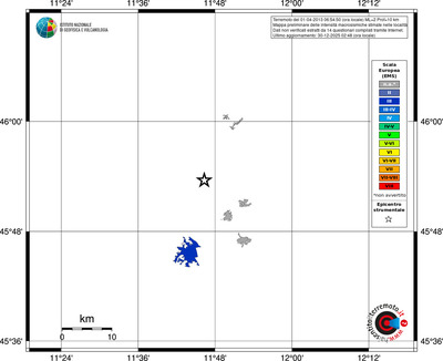 Mappa EMS - territori località