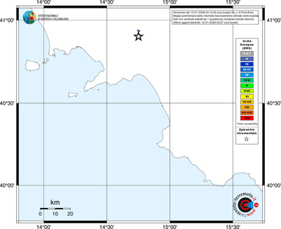 Mappa EMS - territori località