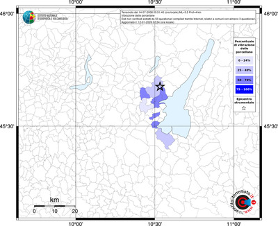 Mappa territorio comunale con almeno 3 questionari