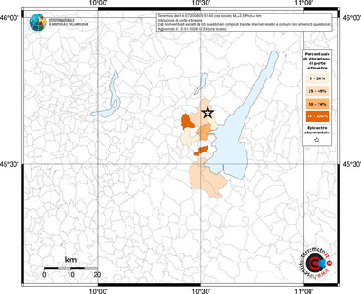 Mappa territorio comunale con almeno 3 questionari