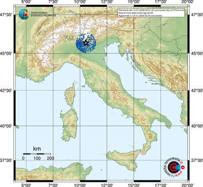 Area di invio delle email agli iscritti