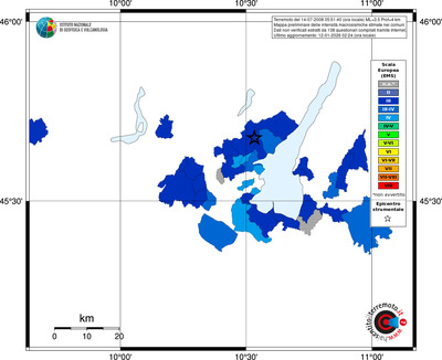 Mappa EMS - territori comuni