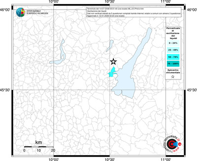 Mappa territorio comunale con almeno 3 questionari