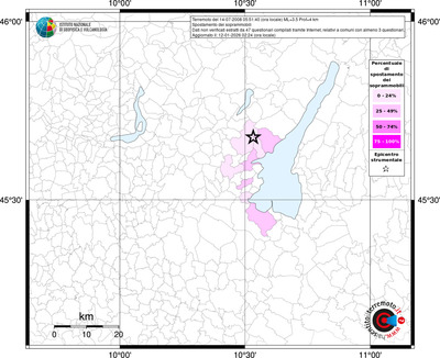 Mappa territorio comunale con almeno 3 questionari