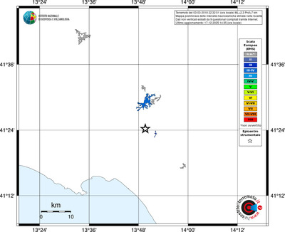 Mappa EMS - territori località