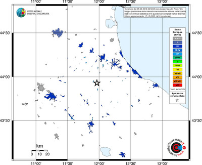 Mappa EMS - territori località