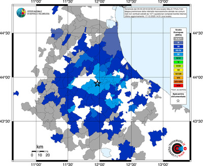 Mappa EMS - territori comuni