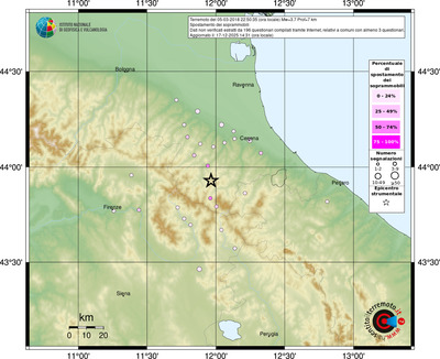 Mappa comuni con almeno 3 questionari