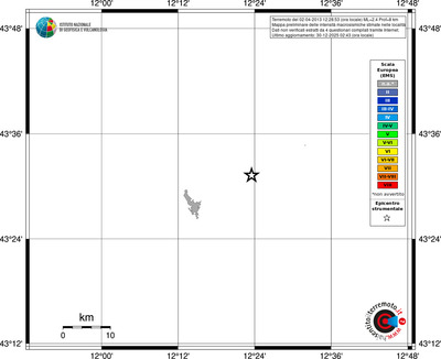 Mappa EMS - territori località