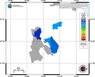 Mappa EMS - territori comuni