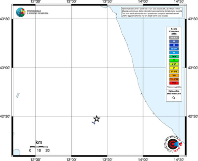 Mappa EMS - territori località