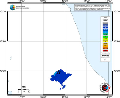 Mappa EMS - territori comuni