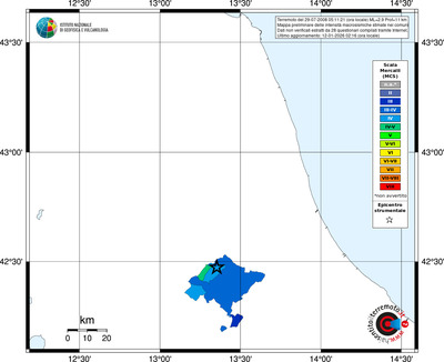 Mappa MCS - territori comuni