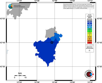 Mappa EMS - territori comuni